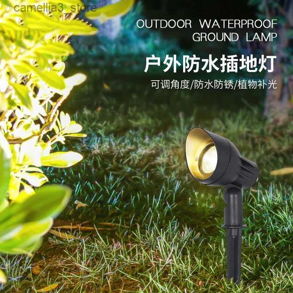 Lampes de pelouse 270 réglable LED arbre lumière paysage lumière extérieure étanche projecteur lampadaire pelouse lumière jardin lumière décorative nouveau Q231125