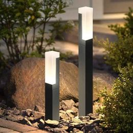 Lawn Lamps 2 pièces extérieur étanche IP65 10W LED lampe à gazon nouveau Style en aluminium pilier jardin chemin carré paysage pelouse lumières AC85-265V Q231127