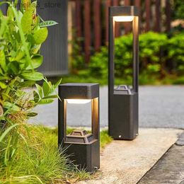 Lawn Lamps Lampe de pelouse extérieure LED moderne et minimaliste AC85-265V lampe de paysage de jardin de pelouse lampe de cour étanche lampe de parc éclairage Q231125