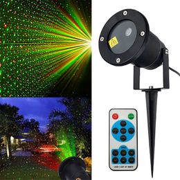 Lawn Lamps Outdoor Laser Landscape Light Projection Moving Star Christmas Projector Garden Party Disco DJ LED Stage IP65