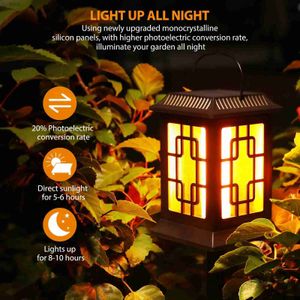 Gazonlampen Gesimuleerd Vlam LED-licht Halloween Kleine nachtverlichting Buiten Waterdichte zonne-lantaarn Bartuin Kerst Decora Gazonlamp YQ240116