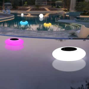 Lampes à gazon Solaire Jardin Lumière Extérieure Lwan Lampe Étanche Piscine Flottant Lumières De Noël Avec Télécommande