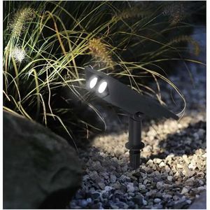 Gazonlampen Solar grond Gazonlamp Outdoor Led-tuinlandschapsverlichting gesplitste decoratieve spotlight Q231125