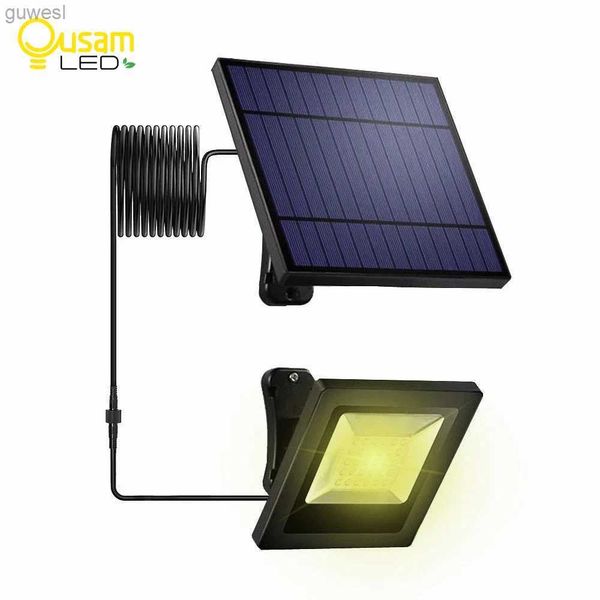 Lampes à gazon Lumière LED solaire applique extérieure 30LED lumière solaire avec câble de 5M avec batterie solaire pour éclairage intérieur extérieur de jardin YQ240116