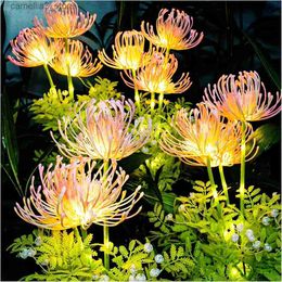 Rasenlampen Solarbetriebene Blumendekor-Lichter für Rasenhof Außenlandschaftsdekorationen Atmosphäre Garten LED-Nachtlichter Q231125
