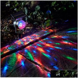 Gazonlampen Zonne-roterend Led-licht Colorf Energiebesparende projectie Bb-verlichting Gebruik 14500 Waterdichte lamp Tuin Buitengereedschap Drop Deliv Dhkfm