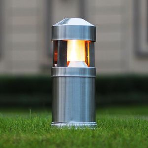 Lawn Lampen Roestvrij stalen tuinlamp Villa Outdoor Waterdichte E27 -lampstijl (garantie 5 jaar)