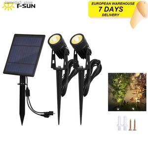 Lampes à gazon T-SUNRISE étanche IP65 LED de jardin extérieure lumière solaire Super luminosité jardin pelouse lampe paysage spots Q231125