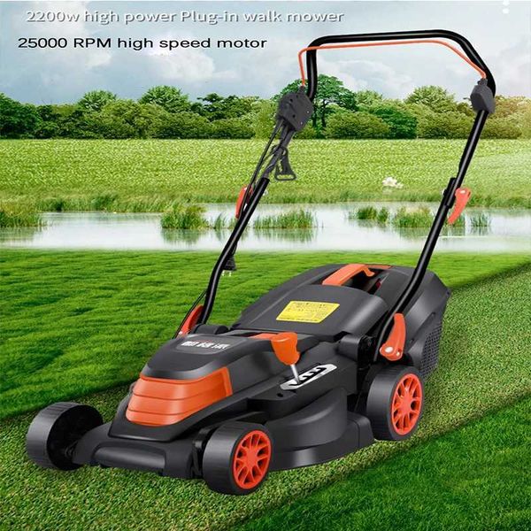 Cortavete de césped High Power Lawn Mower 25000RPM Manual eléctrico de 5 velocidades Herramienta de corte de hierba de empuje 1800W 220V-240VQ2405141