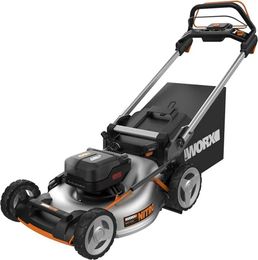 Tirée à gazon Worx Nitro WG753 40V Power Sharing Pro 21 Niveau de pelouse autopropulsée sans fil (y compris la batterie et le chargeur) Q240514