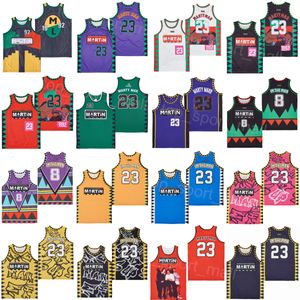 Moive Basketball 23 Marty Mar Jersey Martin Payne Lawrence Authentic 90's tv -show series 1992 I Am the Man Rust in Peace Tommy Open Credits Show Time Retro University