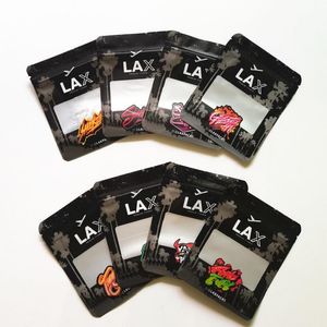 LAX laxpacks sac d'emballage refermable 3.5g comestibles herbe fermeture éclair 125 100mm sec au détail paquet vide fleur Mylar sacs