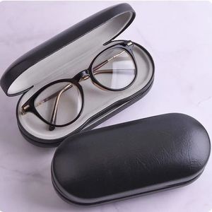 Superposé avec des lunettes de soleil miroir Boîte de rangement pour femmes Pu Le cuir caisses en lune