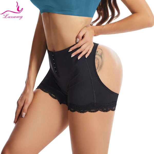 LAZAWG femmes culotte de levage avec trous pour les fesses poitrine contrôle du ventre rehausseur de hanche Shorts Booty culotte de levage sous-vêtements Push Up