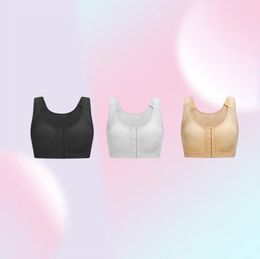 LAZAWG Women Sport Bra Shockproof Gym Fitness Vest Ademend Yoga Posture Corrector ondergoed Hook Hook Crassier Crop Top Plus Size8834204