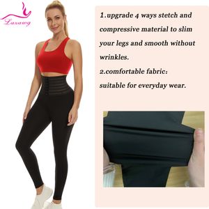 Lazawg Yoga Pant For Women Flat Belly Leggings Tummy Control broek High Taille Ladies Body Shaper Slanke Sport Gym Training