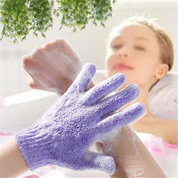 Gants de bain paresseux serviette de douche ménage gommage du corps