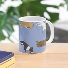 Bull Terrier paresseux - tasses de tasse de café bleu pour 240418