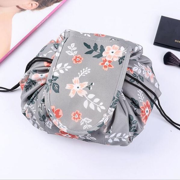 Paresseux Cordon Cosmétique Sac Femmes 20 Couleurs Polyester Sacs De Maquillage Étanche Portable Organisateur De Voyage De Stockage Magic Pouch RRE14365