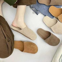 Luie persoon pedalen op sandalen voor vrouwelijke bovenkleding dragen lente/zomer nieuwe Koreaanse versie Baotou oplegger Muller Boken schoenen