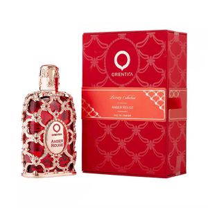 Orientica Royal Amber Rouge Parfum 80 ml Oud Safran Velours Or Parfum Hommes Femmes Eau De Parfum Odeur Longue Durée EDP Neutre Parfums Unisexe Spray Cologne