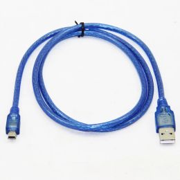 lballist Mini 5Pin USB -kabel USB 2.0 Type A mannelijk tot mini 5p mannelijke datakabel Dual afgeschermd 30 cm 50 cm 1m