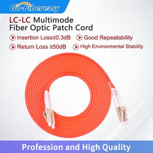 LC-LC Patch cordon OM1 Multimode Duplex Fibra Optica Patch Câble UPC POSITION 2,0 mm 1M, 2M, 3M, 5M, Câble d'interrupteur optique à fibres FTTH