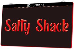 LC0153 Salty Shack Light Sign Incisione 3D