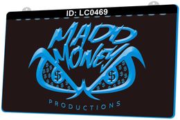 LC0469 Madd Money Productions Panneau lumineux Gravure 3D