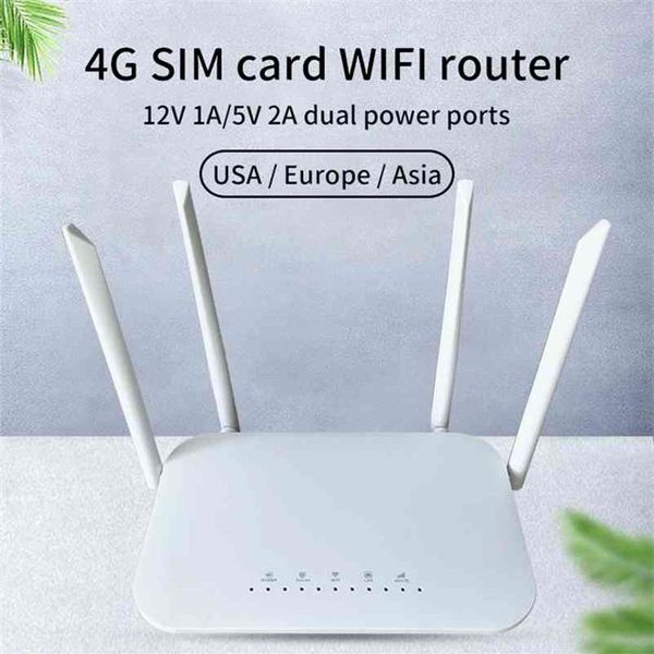 LC117 LTE router wifi SIM card slot modem spot 32 utenti RJ45 X4 wireless 4G267S