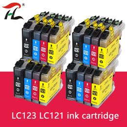 LC123 LC121 Cartucho de tinta compatible para hermano DCP-J552DW J752DW J132W J152W J172W MFC-J470DW J650DW J870DW
