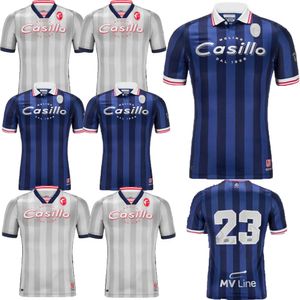LC23 X SSC Bari Soccer Jerseys 2023 2024 Botta W.Cheddira D'Errico Maiello Scavone Silver Navy Long Short Sheeved Sleeve voetbal shirts