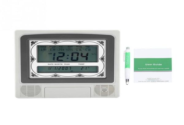 Reloj despertador LCD automático islámico musulmán oración Azan reloj de pared Muslim9625152