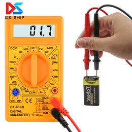 LCD digitale multimeter dt-830b elektrische voltmeter ampeter ohm tester AC/DC 750/1000V AMP Volt ohm tester meter