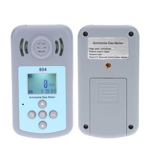 Livraison gratuite Écran LCD Détecteur de gaz ammoniac Professionnel Compteur NH3 Analyseur de concentration de gaz Mesure de la température Valeur d'alarme réglable
