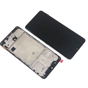LCD-schermpanelen voor Samsung Galaxy A41 A415 A415F 6.1 inch Incell-scherm met frame vervangende onderdelen zwart