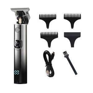 LCD Affichage Tondeuse À Cheveux Professionnel Rasoir Électrique Pour Hommes Rasoir Hommes Tondeuse À Barbe Barber Rasage Machine Barbershop Outil USB Rechargeable Dropshipping