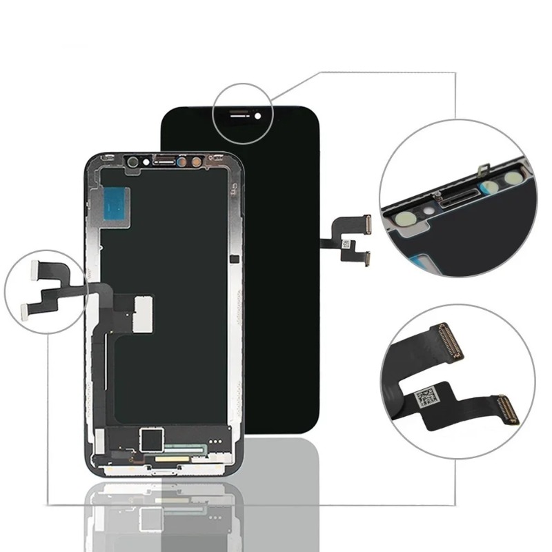 Écran d'affichage LCD pour l'iPhone X 6 6S 7 8 5 5S Plus Pantalla pour l'iPhone XR XS MAX 3D ASEMBLAGE DIGITINGER