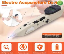 Detector de puntas de pluma de acupintura de mano de mano LCD con pantalla digital de la electro acupuntura estimulador del músculo Devic4679734