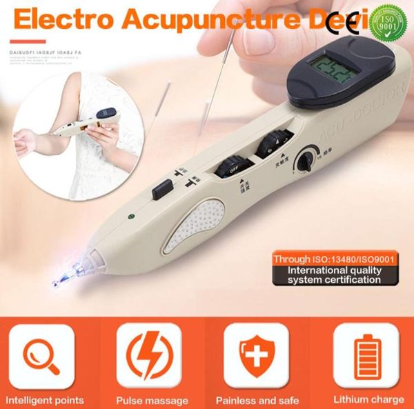 LCD Electronic Handheld Acupointure Pen Tens Tens Point Detector avec affichage numérique Electro Acupuncture Point Muscle Stimulateur Devic1970791