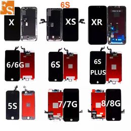 LCD para iphone 6s 6G 6 Plus Pantalla LCD Reparación de ensamblaje de pantalla digitalizador táctil Sin píxeles muertos 100% probado