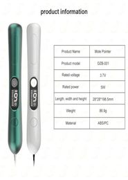 ЖК-лазерная плазменная ручка для удаления родинок, веснушек, домашний инструмент для красоты, машина, пятен, бородавок, темных пятен, инструмент для удаления меток на коже, 9 уровней с3502049