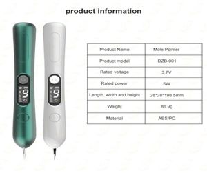 LCD Laser Plasma Pen Mol Sproet Verwijdering Thuis Schoonheid Instrument Machine Smet Wrat Donkere Vlek Huid Tag Remover Tool 9 Niveau met3029590