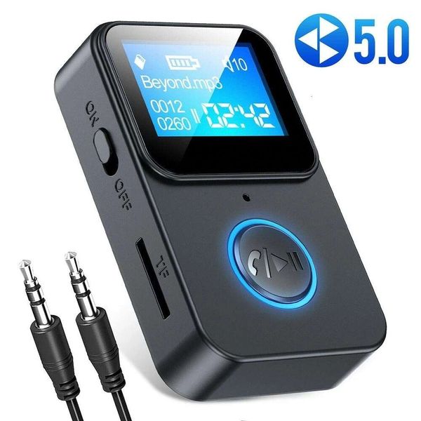 Écran d'écran LCD 5.0 ​​Adaptateur récepteur audio Bluetooth TF Car Car mp3 Music Player Walkman