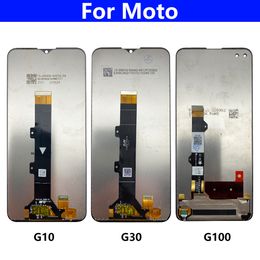 Affichage d'écran LCD Assemblage de numériseurs en verre tactile pour Motorola Moto G10 G30 G100 G7 G8 G9 Power Play Plus Affichage LCD