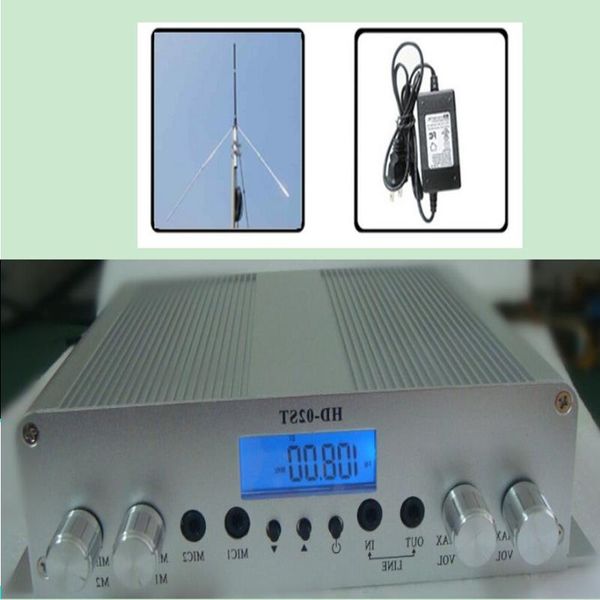 Freeshipping Écran LCD Lecteur MP3 Large plage de fréquences réglable 88 ~ 108 Mhz Transmetteur stéréo FM HD-02ST Alimentation Antenne GP Ppaq