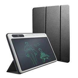 Tableau d'écriture intelligent LCD, bloc-notes électronique de 101 pouces avec étui en simili cuir, tablette de dessin pour le travail et les études polyvalentes6547729