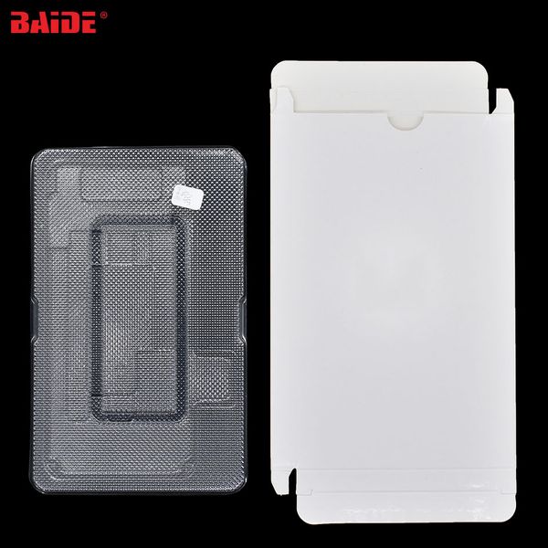 Paquete de pantalla táctil LCD al por mayor con caja de embalaje de papel blanco de plástico EVA para iPhone 7Plus 8Plus X XR Xs Max 100set / lot