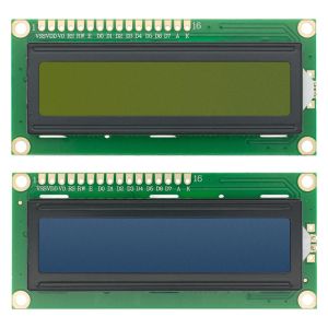 LCD1602 + Module I2C Écran bleu / vert jaune 16x2 caractères LCD Affichage PCF8574T PCF8574 IIC I2C Interface 5V pour Arduino