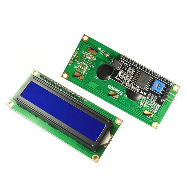 Módulo LCD1602 Pantalla de color verde azul / amarillo 16x2 Carácter IIC I2C Interfaz 1602 5V Módulo de visualización LCD HD44780 para Arduino
